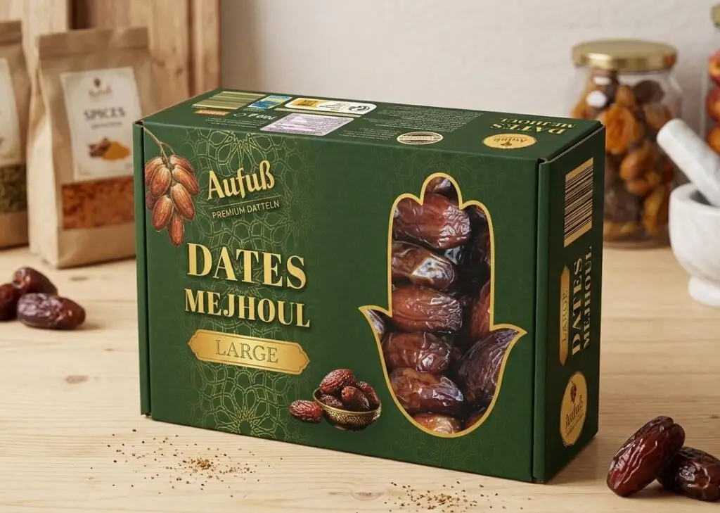 Medjool Datteln Large in Verpackung für Handel und Gastronomie